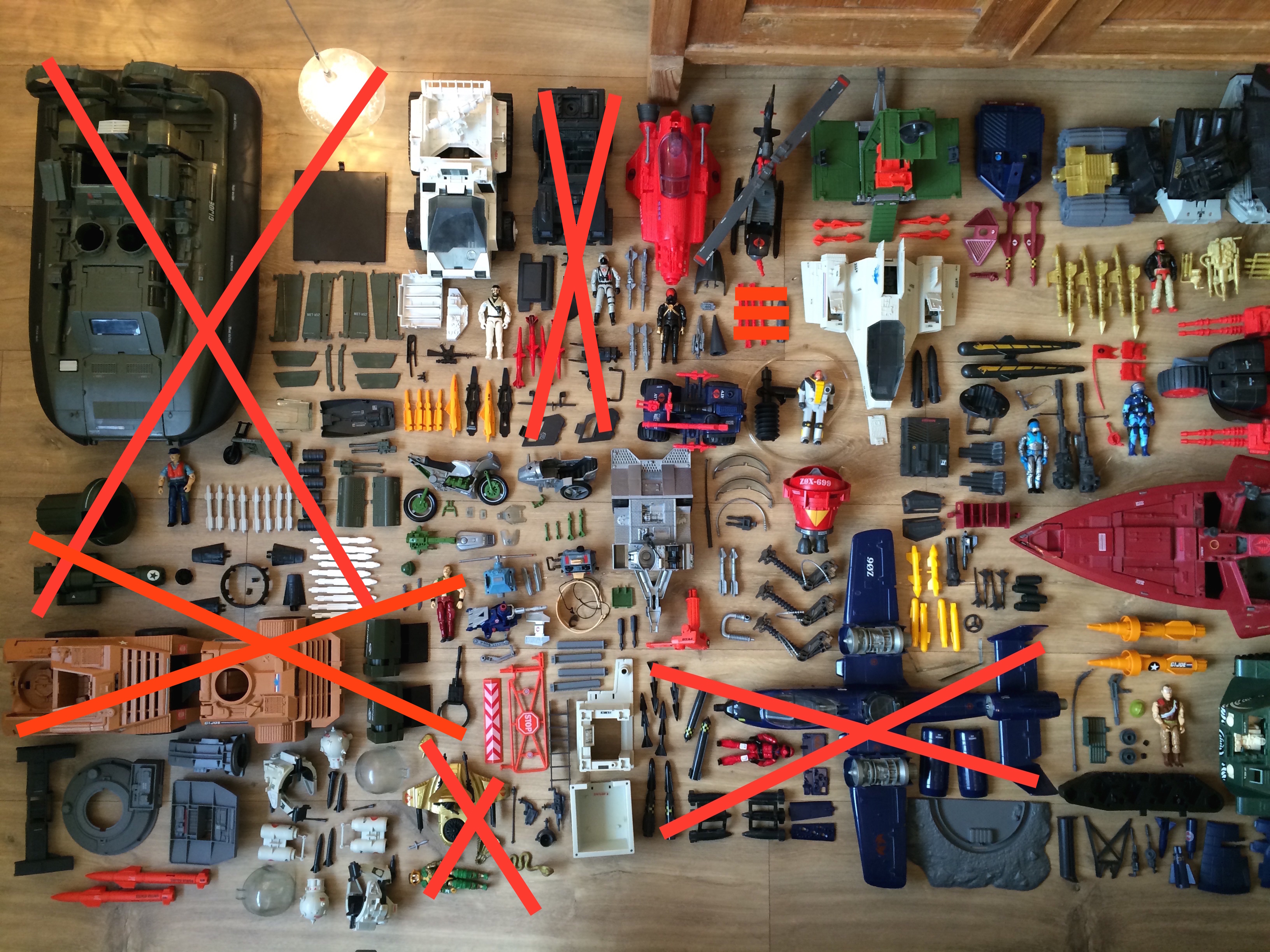All vehicles (+drivers) I have for sale. Sold items crossed out. Picture 1 of 2.