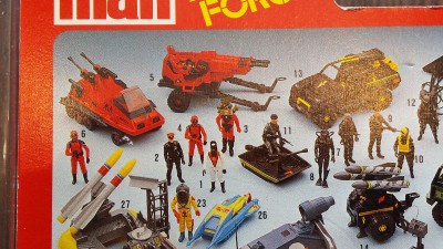 Section of prototype cardback