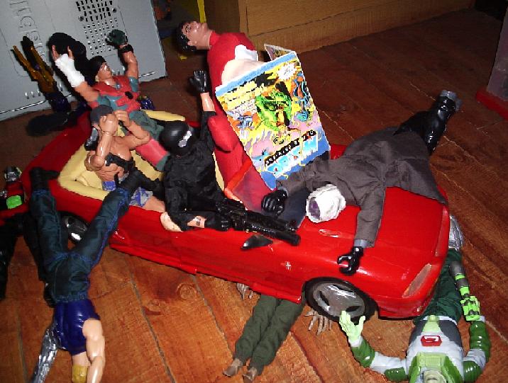 DD doesn't always travel alone, he drives his friends sometimes.