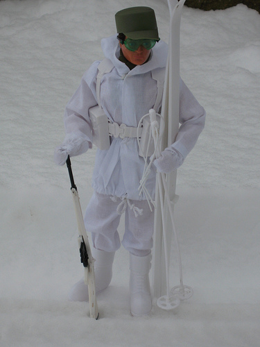 Had some fun in the snow yesterday with Action Man